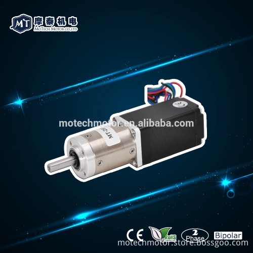 Gear Ratio 14:1 Planetary Gearbox with Nema 11 Stepper Motor, Golden Type